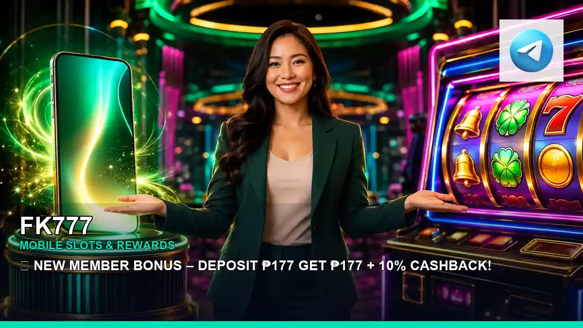 FK777 high-energy casino first deposit rewards in a vivid layout for Philippine players
